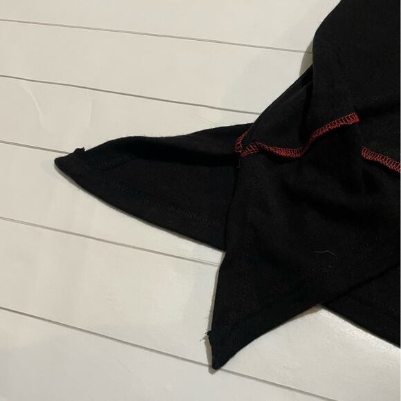 Feratelli Black Red Cyclone Tornado Top Blouse Tunic Women’s Size‎ Large - Picture 5 of 10